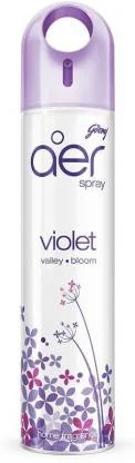 Godrej Aer Spray, Air Freshener For Home & Office - Violet Valley Bloom | Long-Lasting Fragrance - 240 ml