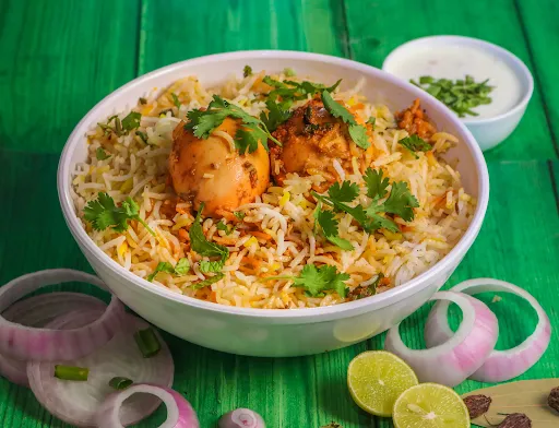 Egg Zafrani Biryani With Curry