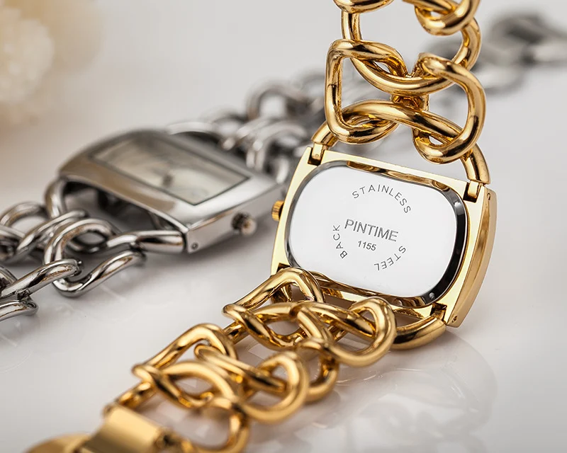 Title 6, Reloj de cuarzo para mujer con pulsera de acero...