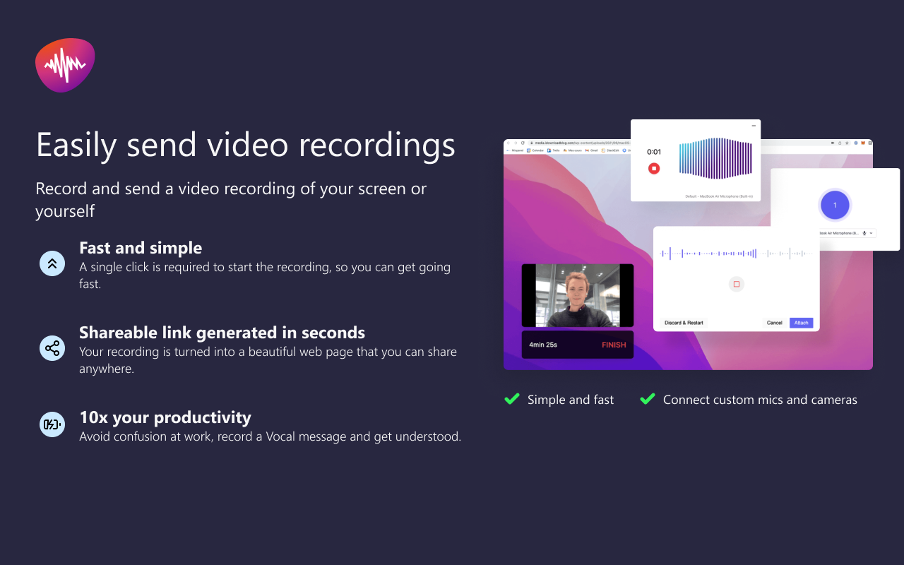 Partage: Capture, record & share your screen Preview image 3