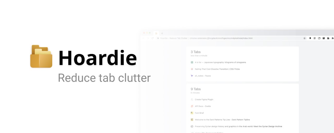 Hoardie - Reduce Tab Clutter Preview image 2