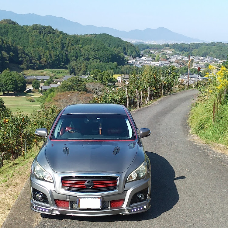 フーガの奈良県高市郡明日香村・聖徳太子が子供の頃に馬に乗って遊んでいた所・上戸地区・稲渕の棚田、坂田の棚田に関するカスタム事例の投稿画像3枚目