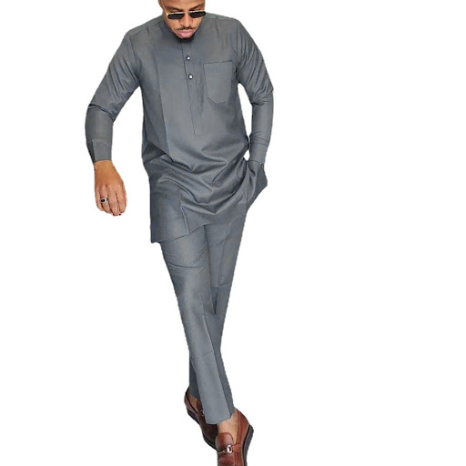 Title 5, African National Style Business Button Pocket M...