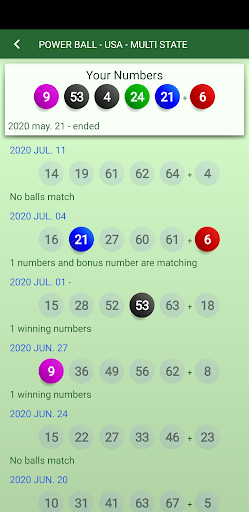 Generator, Statistics and Results of lotteries