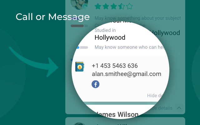 Clikque: search Google & your contacts Preview image 3