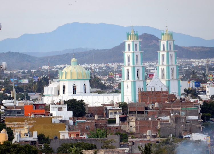 A glimpse of the classic skyline of Mazatlan as seen from Ruby Princess.