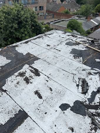 Flat roof before and after album cover