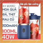 Máy Xay Sinh Tố Juicing Cup 300Ml Cầm Tay 6 Lưỡi Sử Dụng Pin Sạc Cổng Usb Siêu Tiện Lợi Chất