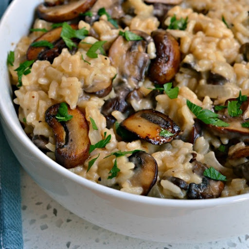 Cook this creamy and luscious Mushroom Risotto made just a like a five star restaurant.