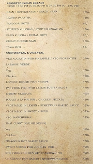 Hotel Suba International menu 6