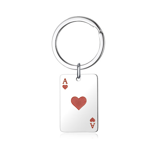 Title 4, Poker Keychain Necklace Stylish accessory for p...