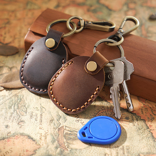 Title 5, Hand-sewn Leather Induction Card Bag Pendant Ac...