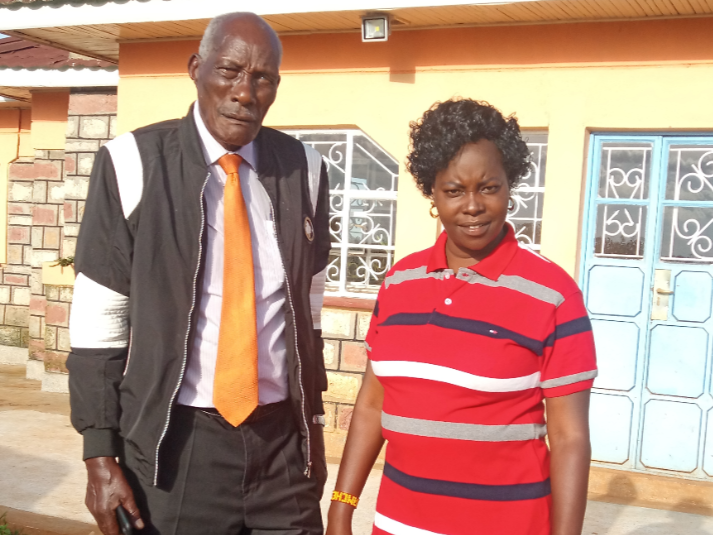 Late Mzee Jackson Kibor with his fourth wife Yunita in Eldoret.