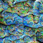 Brain's artificial neural networks visualizing data in an abstract and artistic way