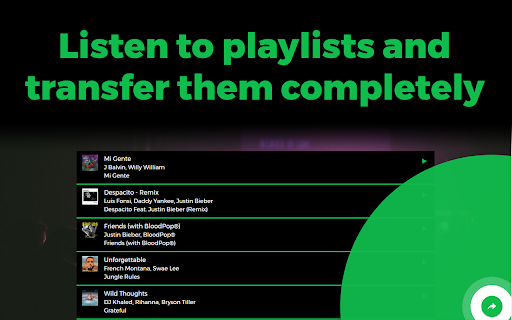 Listen to playlists and transfer them completely (Remix) 