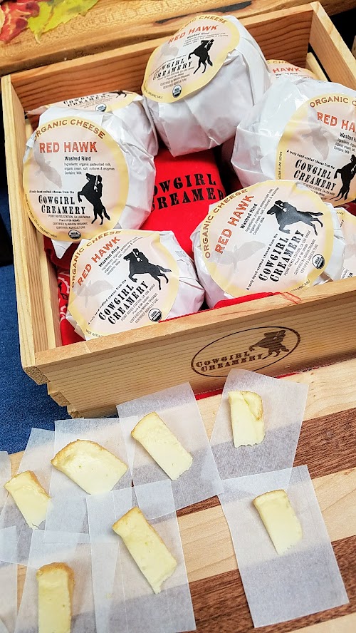 At the California Artisan Cheese Festival 2018 Artisan Cheese Tasting and Marketplace, cheese from Cowgirl Creamery