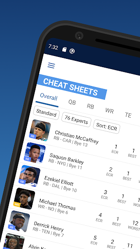 Fantasy Football Cheat Sheets