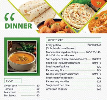 Hotel Anand Bhavan menu 