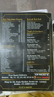 Punjab Xpress menu 1