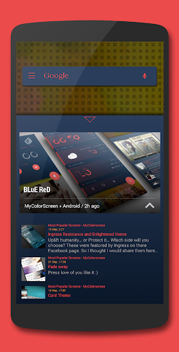 免費下載個人化APP|BLuE ReD for KLWP app開箱文|APP開箱王