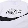 coc-cola x columbia x atmos lab csc basic logo txt short sleeve t-shirt black white