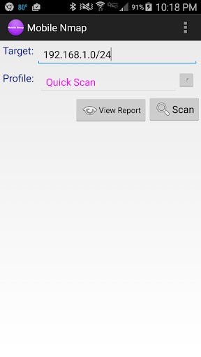 Mobile Nmap Network Discovery