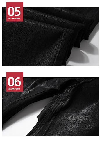 Title 9, Mens Vinyl Coated Bootcut Trousers with Damage...