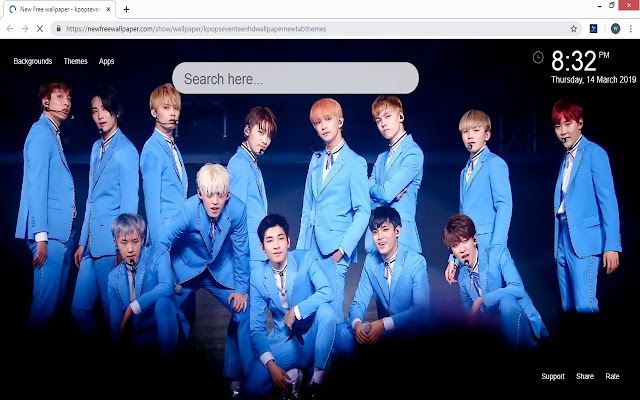 K Popセブンティーンhdの壁紙新しいタブのテーマ