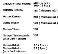 Desi Ghee Kitchen menu 1