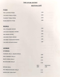 The Local Eatery menu 1