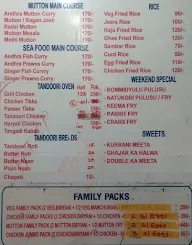 Sri Annapurna Curries menu 2