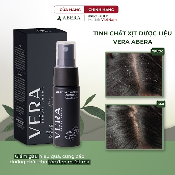 Serum Vera Abera Xử Lý Nhanh Tình Trạng Gàu, Ngứa, Nấm Da Đầu 20Ml