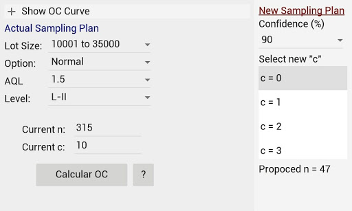 Sampling Plan Optimizer