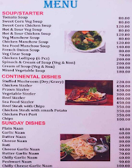 Casmy Bar & Resturant menu 1