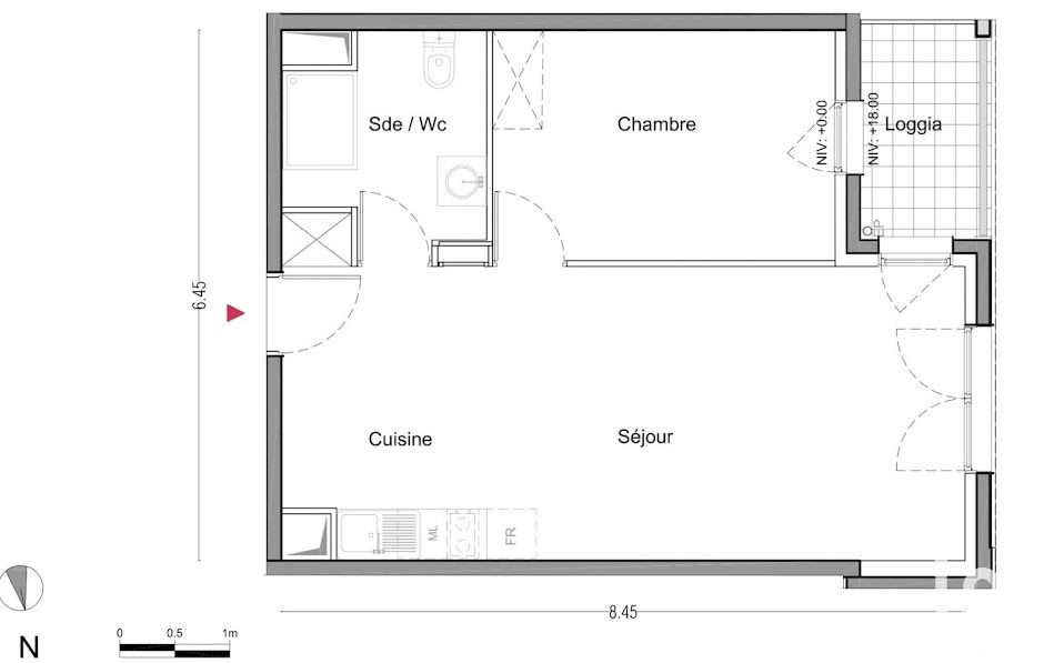 Vente appartement 2 pièces 47 m² à La Courneuve (93120), 247 200 €