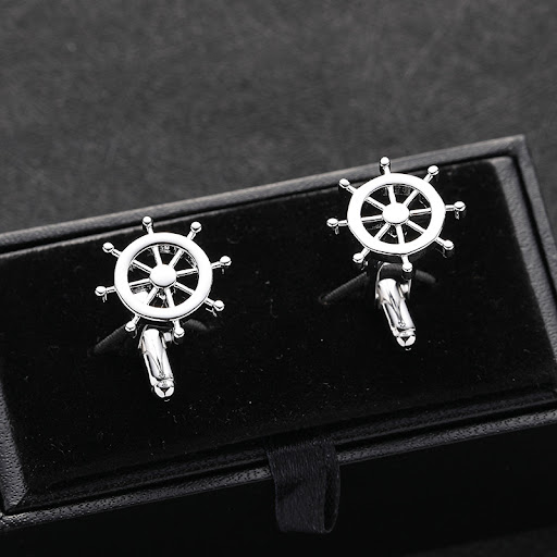 Title 3, Luxury Wedding Diamond Set Zircon French Cuffli...