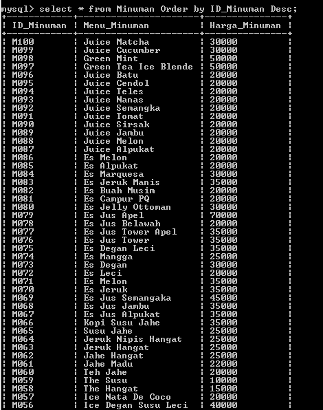 C:\Users\Aras\Documents\Tugas semester 1\Basis data\Tugas besar\7 Like, Order by, Grup By, Asc, Des\Asc, Desc\48.PNG