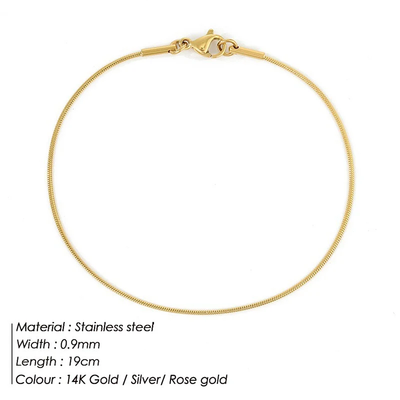 Koreaanse Mode Roestvrijstalen Ronde Slangenarmband Stijlvolle Armband Duurzaam Sieraden voor Dames Modern Design Cadeau