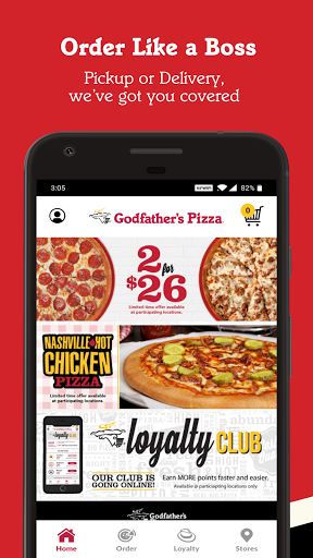 Screenshot Godfather's Pizza