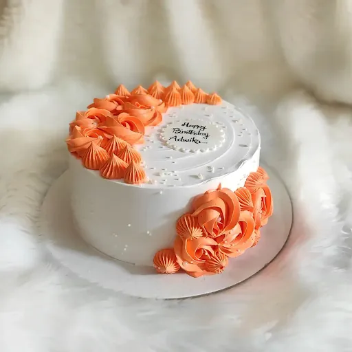 Yummilicious Orange Rosette Cake