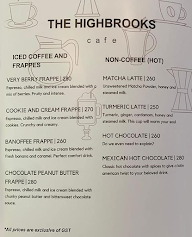 The Highbrooks Cafe menu 6