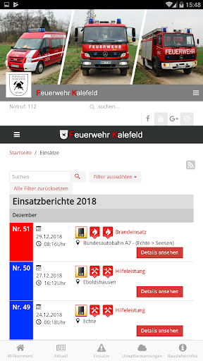 Screenshot Feuerwehr Kalefeld