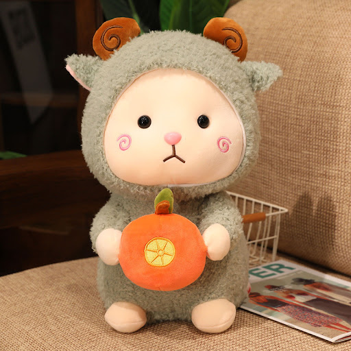 Title 4, Little Sheep Plush Toy With Strawberry Soft and...