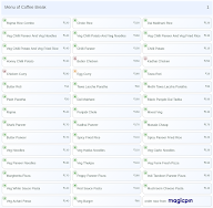 Coffee Break menu 1