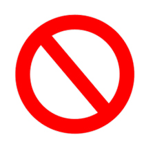 Image result for banned sign