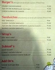 Cheese N Freeze menu 3