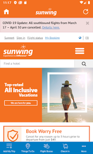 sunwing travel alerts