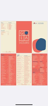 Gola Sizzlers menu 1