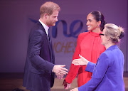 Prince Harry and his wife Meghan at the One Young World summit.