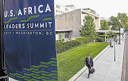 NOT A COUNTRY: A sign promoting the US-Africa Leaders Summit outside the US Department of State, where President Barack Obama will host African leaders in Washington, DC, this week